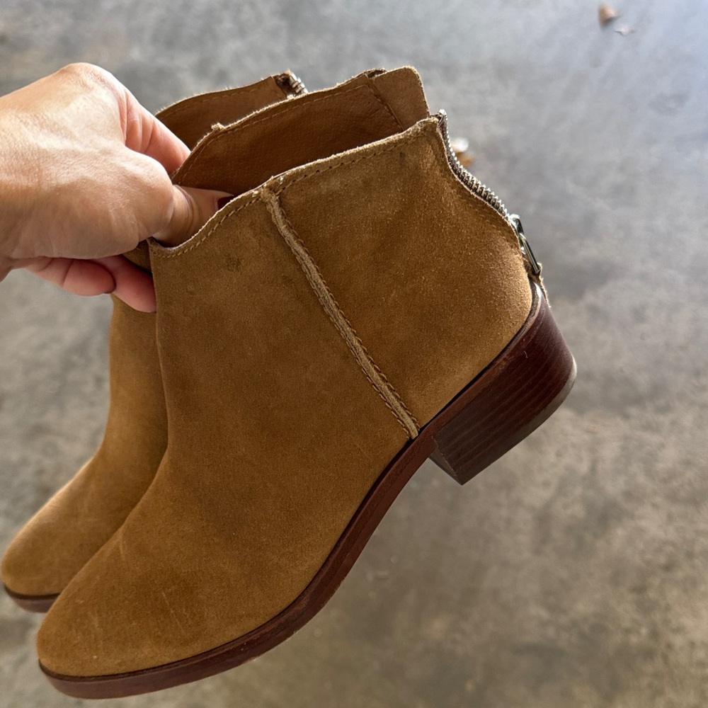 Dolce Vita Brown Suede Ankle Booties